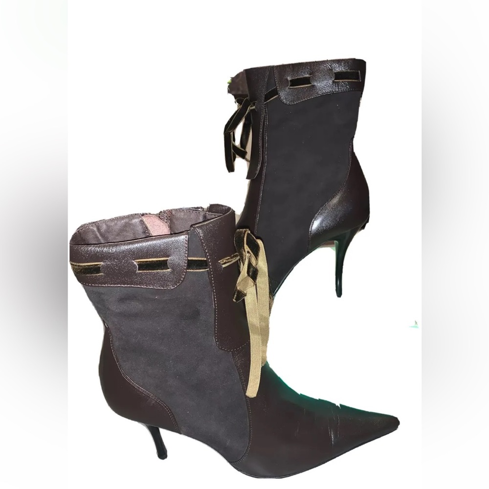 Fiona Collections Women Leather Boots Size 39. Brown
